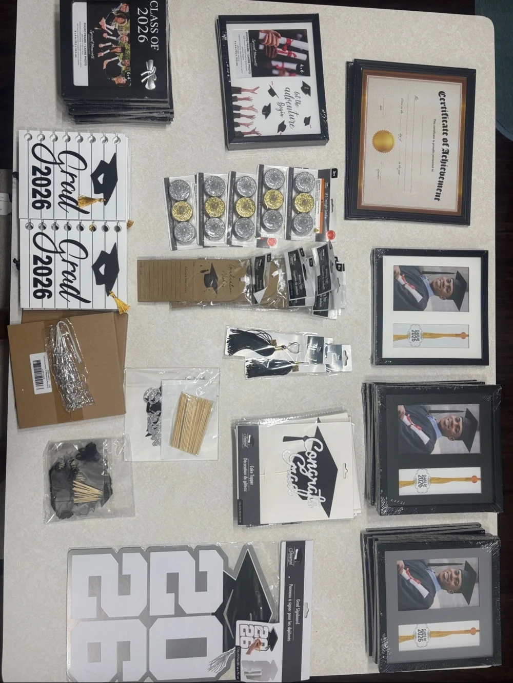 Special Moments Black and Gold Graduation Party Decorations Kit
